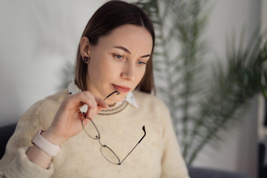 Woman thinking