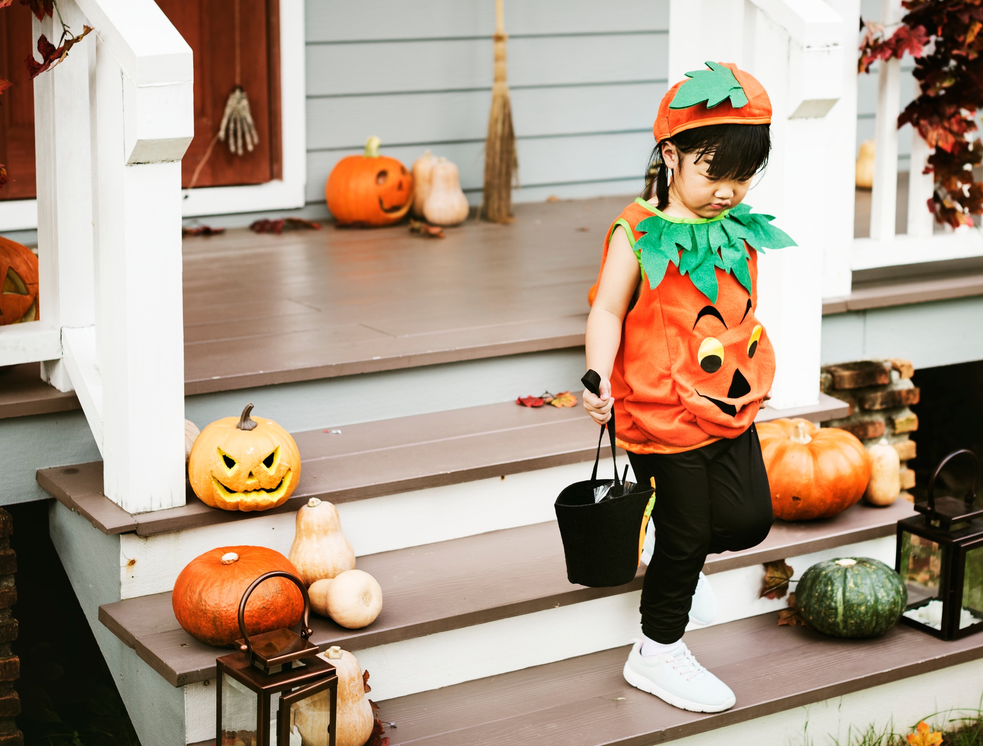 Child in a Halloween costume