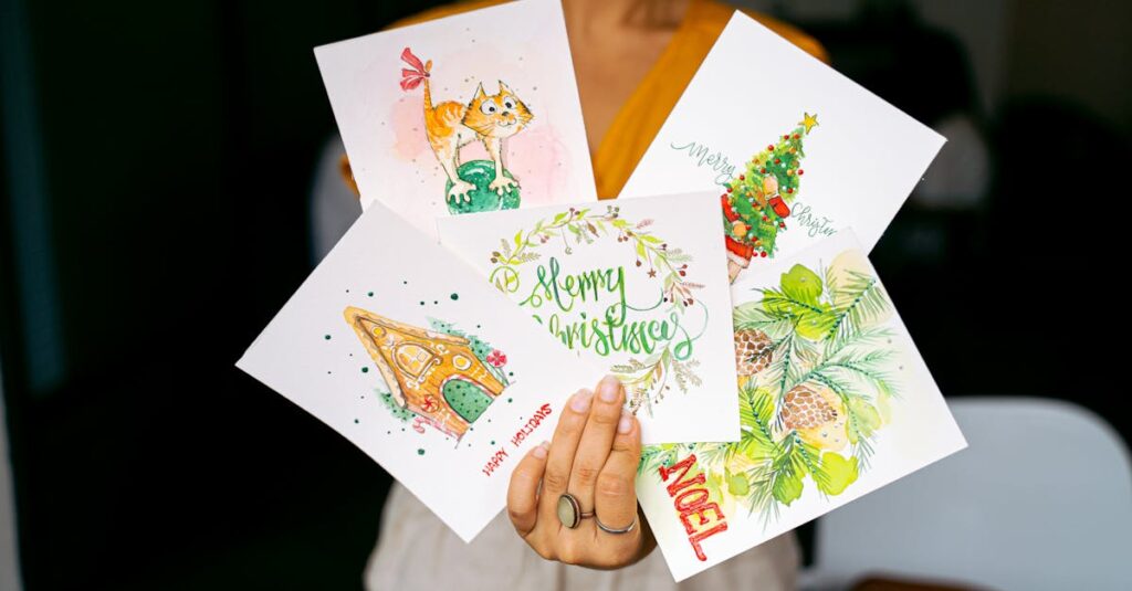 découvrez notre collection unique de cartes de noël, parfaites pour exprimer vos vœux de fête. que ce soit pour vos proches ou vos amis, nos créations allient créativité et esprit de noël.