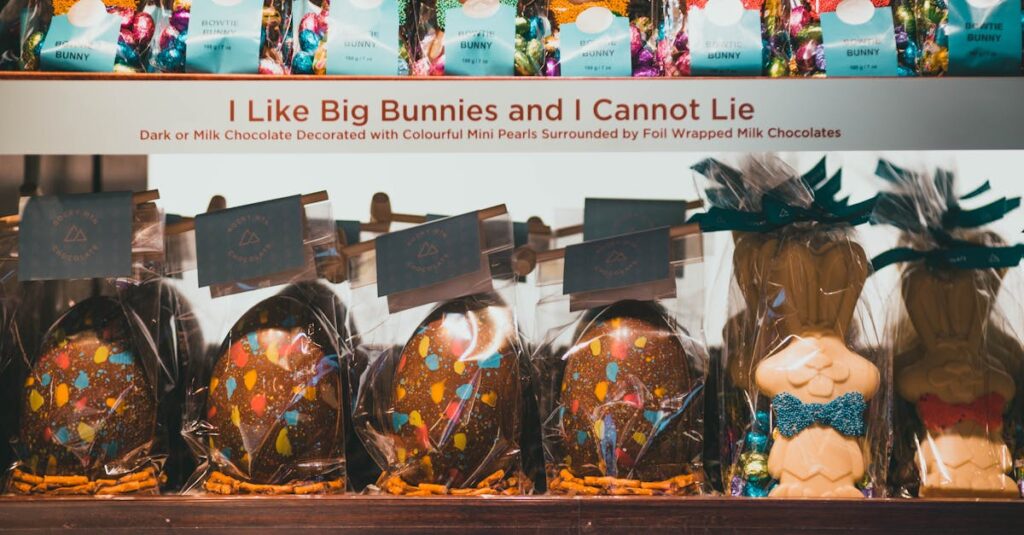 découvrez notre collection unique de cadeaux de pâques, idéale pour surprendre vos proches. avec des idées créatives et des présents pour tous les âges, faites de cette fête un moment inoubliable. explorez des paniers garnis, des chocolats artisanaux et bien plus encore pour célébrer pâques avec joie et originalité.